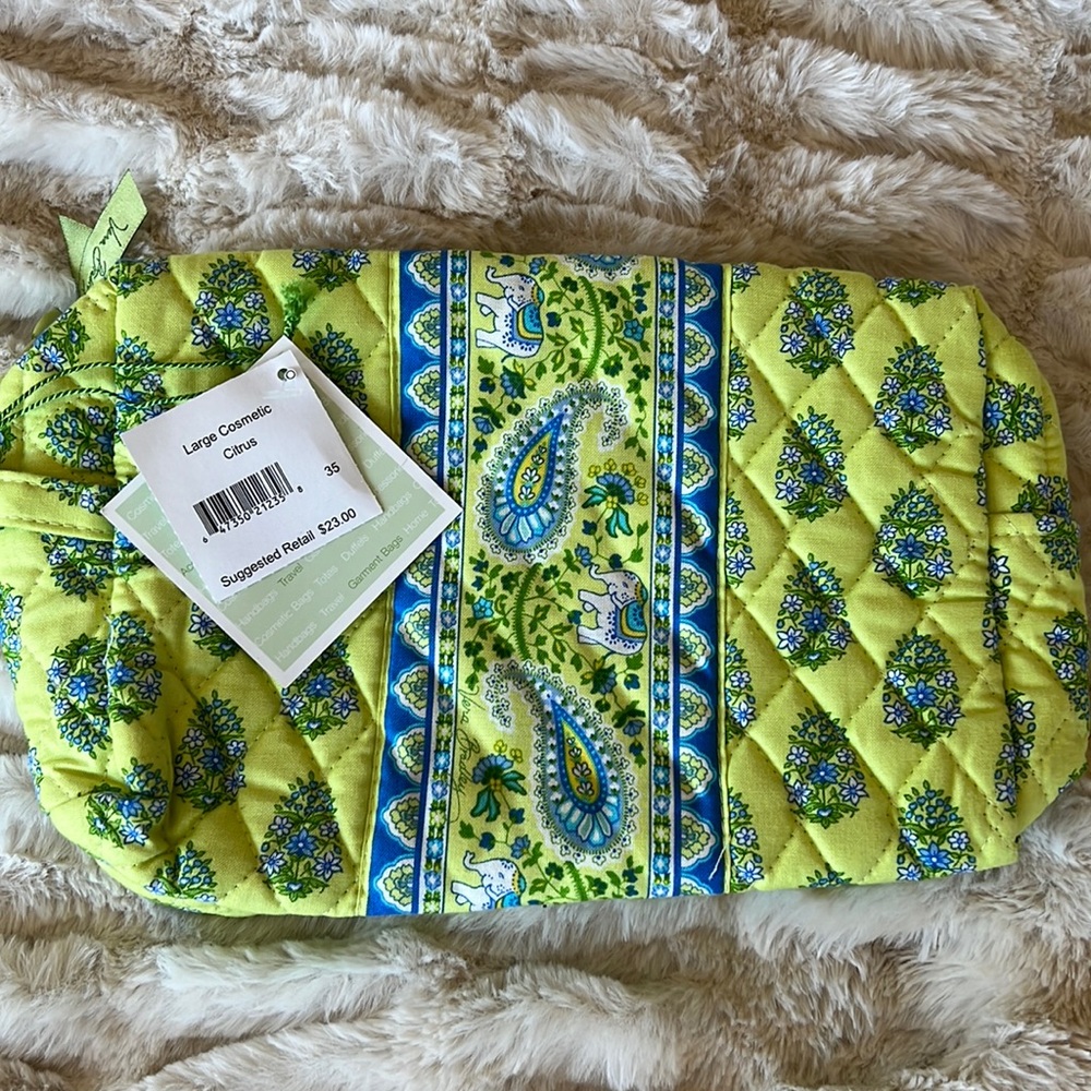 Vera Bradley Cosmetic Bag Citrus